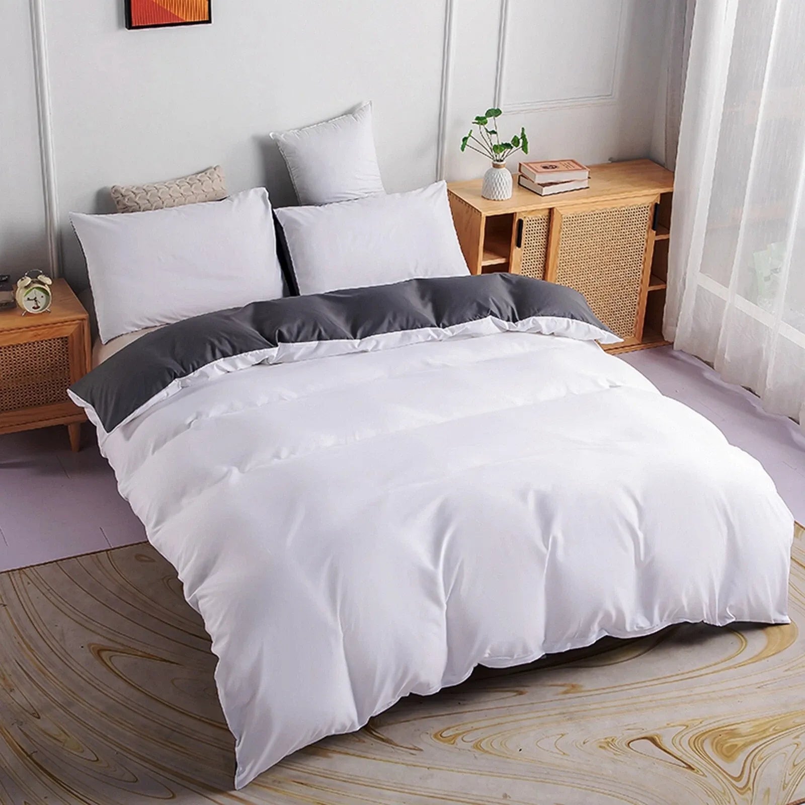 Stripe Bijou Willow Quilt / Doona / Duvet Cover set