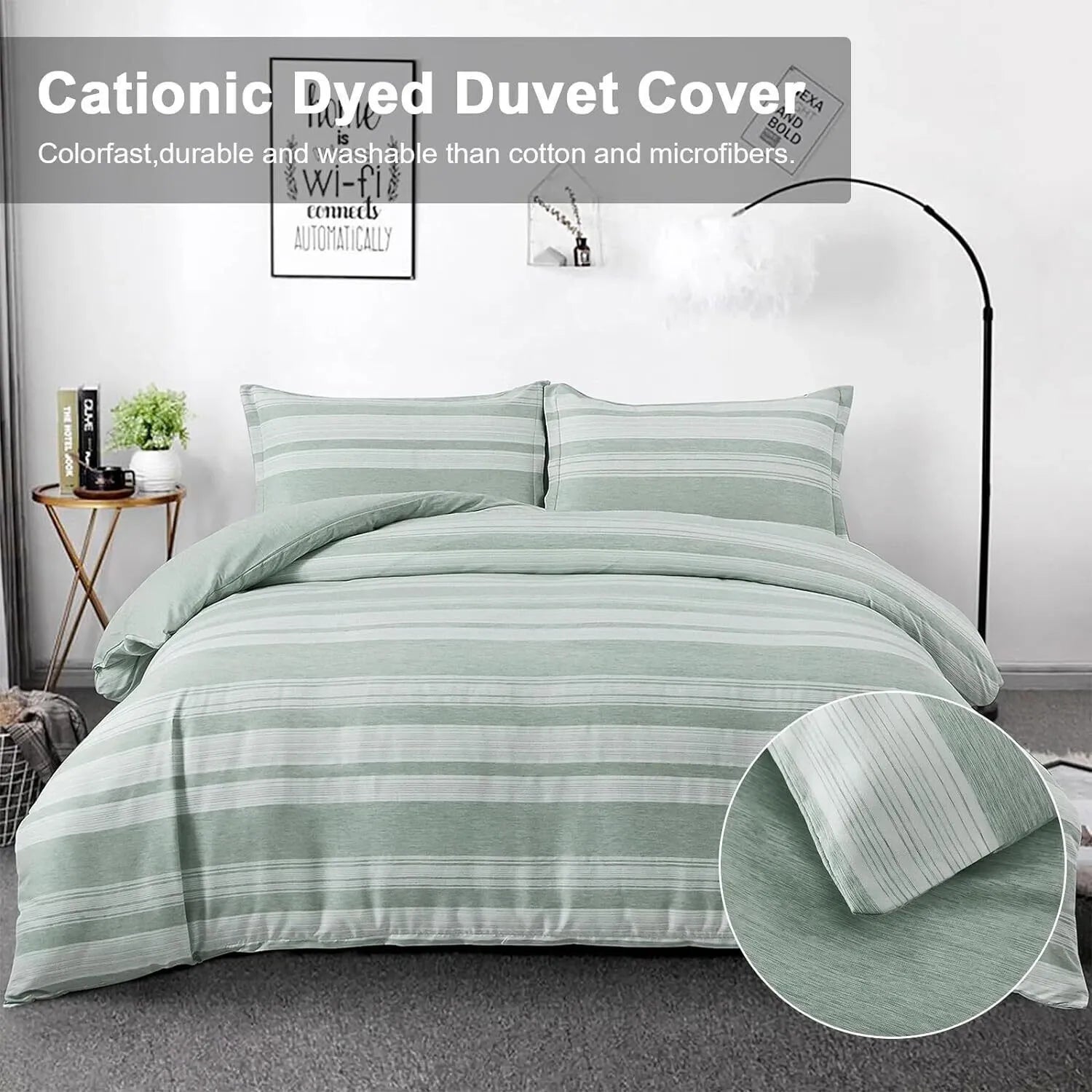 Bohemian Striped Margaux Bloomscape Quilt / Doona / Duvet Cover set