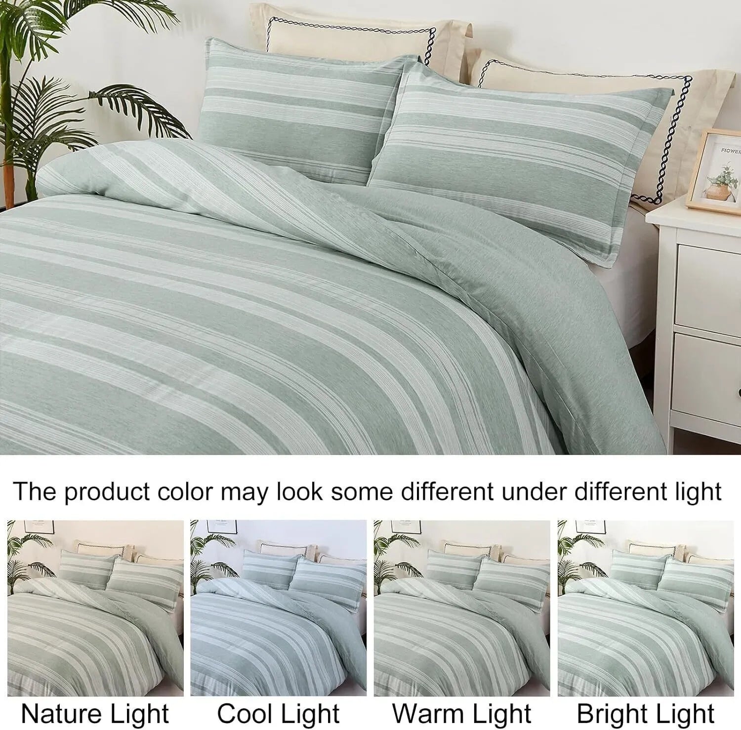 Bohemian Striped Margaux Bloomscape Quilt / Doona / Duvet Cover set
