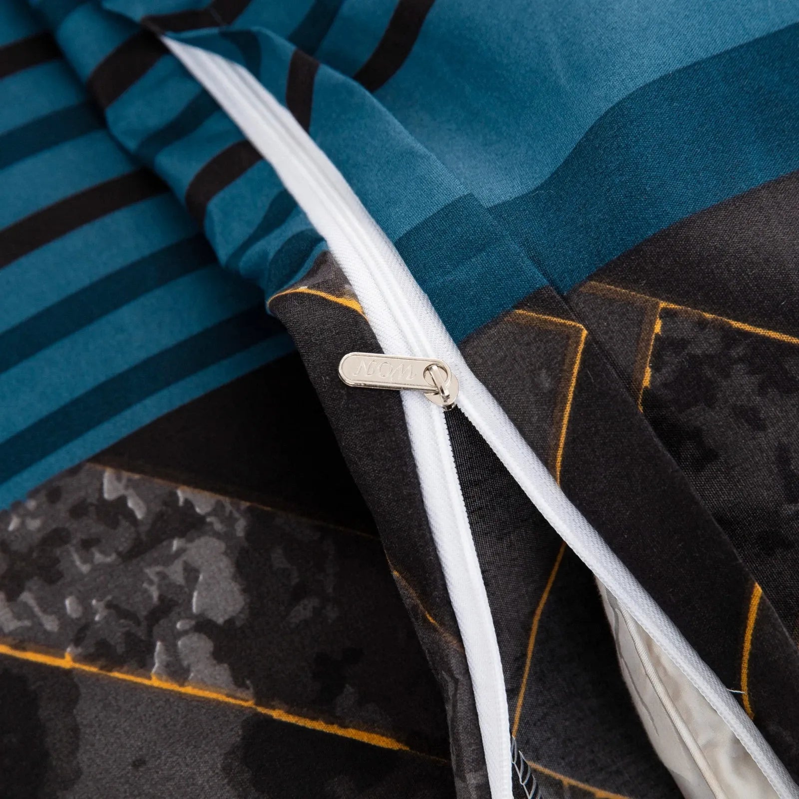 Marble Teal Nero Chevron Luxe Quilt / Doona / Duvet Cover set