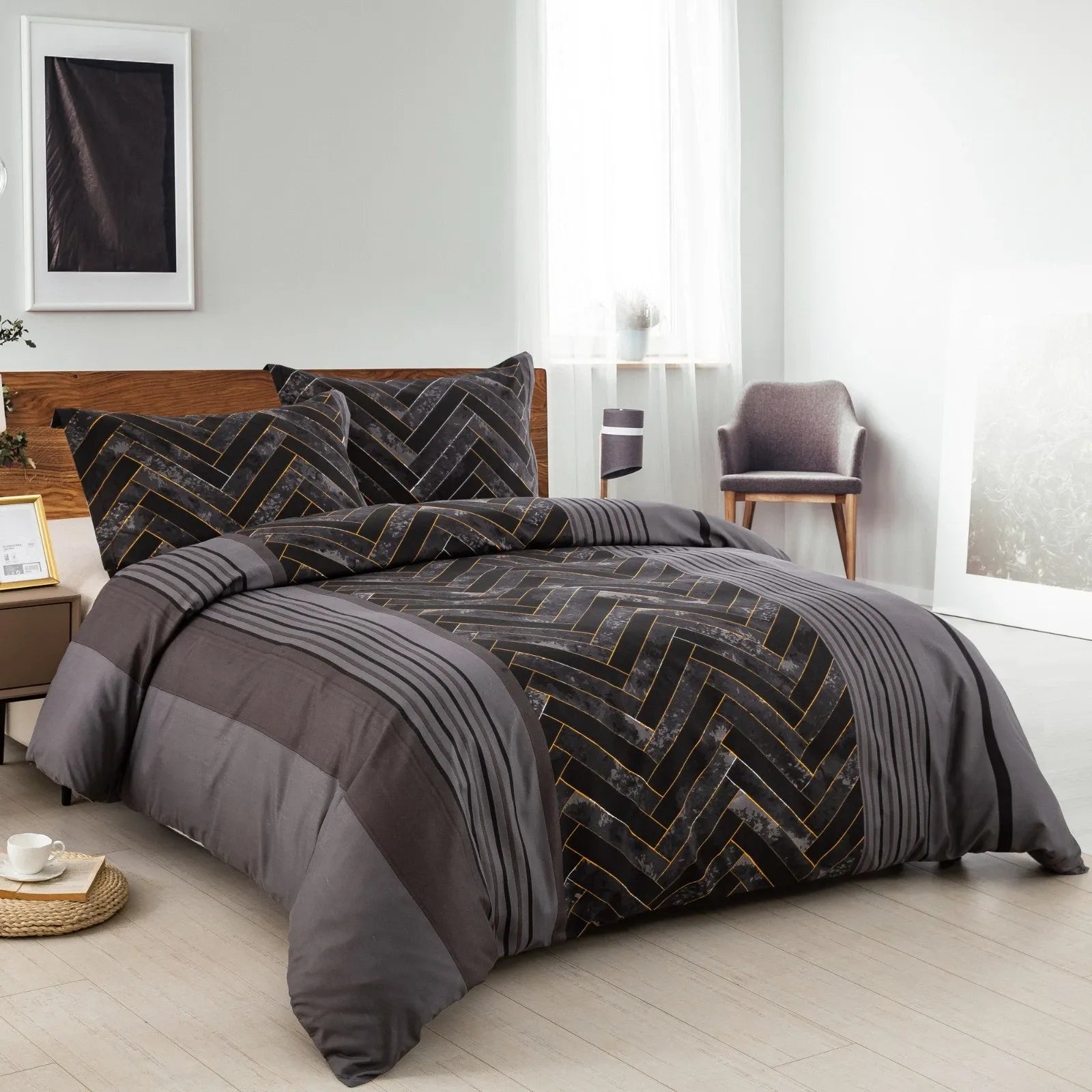 Marble Leaf Ophelia Bloomscape Quilt / Doona / Duvet Cover set