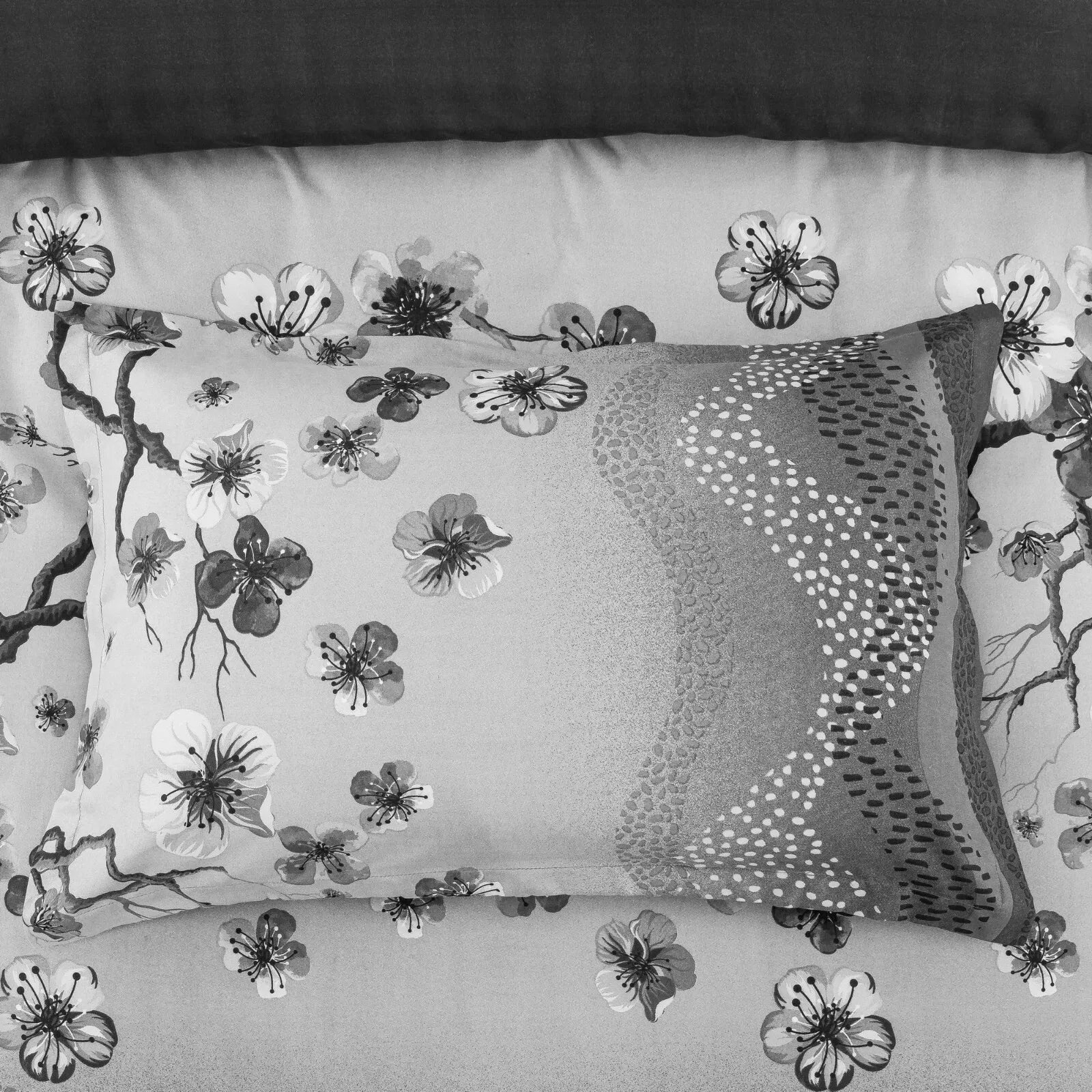 Grey Stripe Aveline Elegance Quilt / Doona / Duvet Cover set
