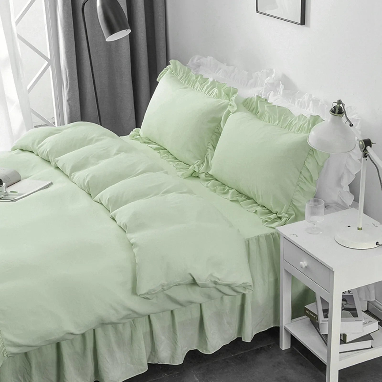 Multi Ruffled Coralie Atelier Quilt / Doona / Duvet Cover set
