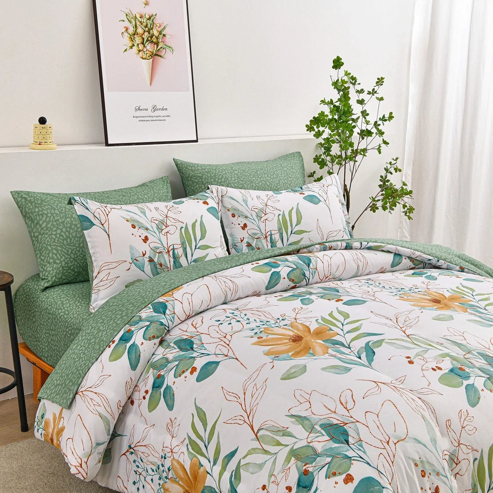 Butterfly Seraphine Bloomscape Quilt / Doona / Duvet Cover set