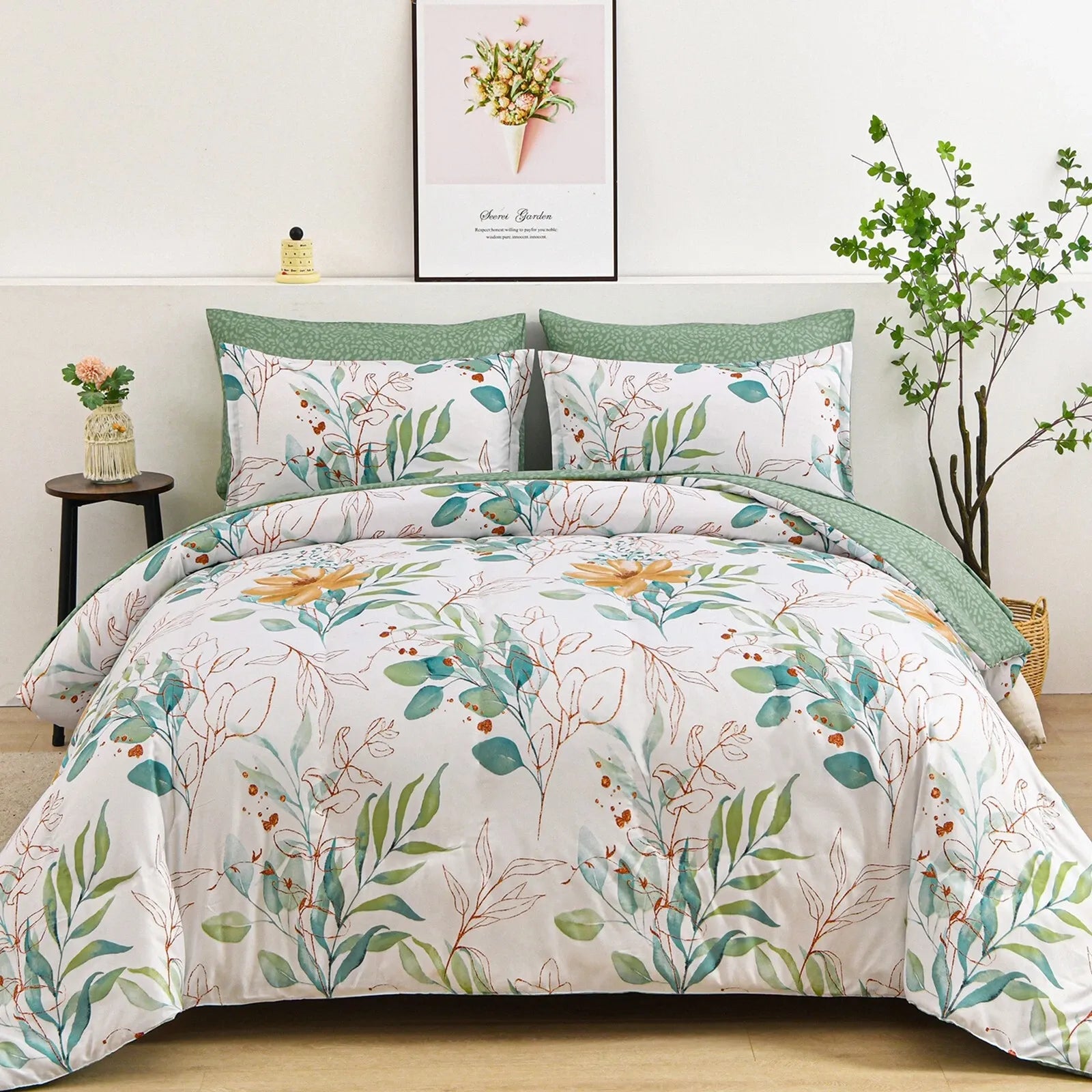 Butterfly Seraphine Bloomscape Quilt / Doona / Duvet Cover set