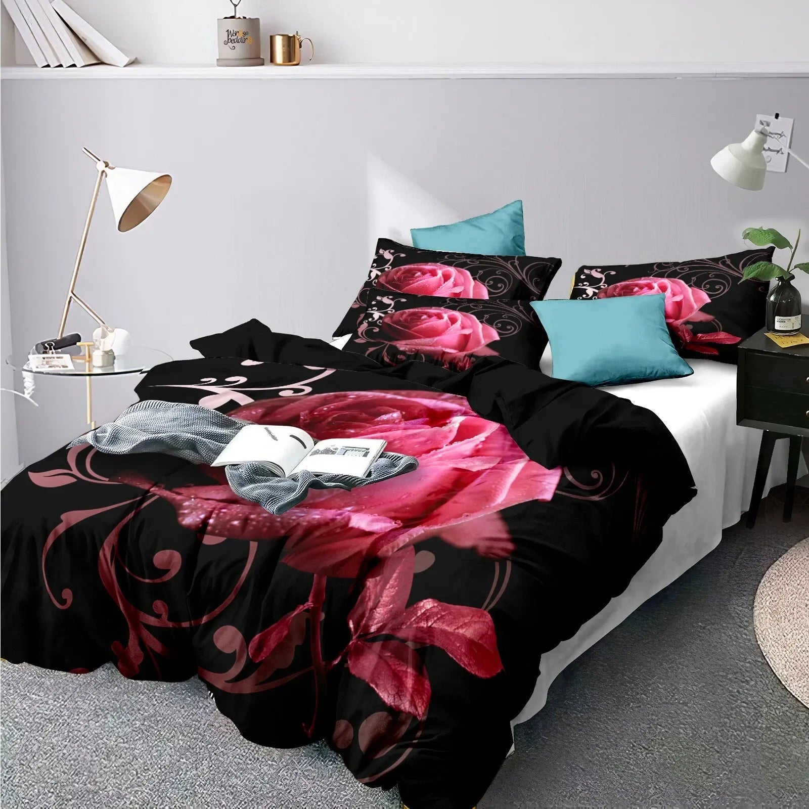 Bohemian Arabelle Botanical Quilt / Doona / Duvet Cover set