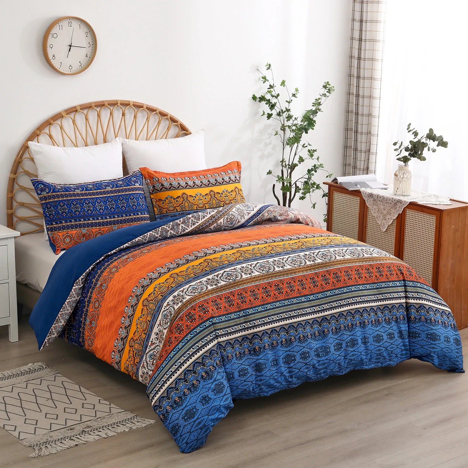 Stripe Aveline Marigold Quilt / Doona / Duvet Cover set