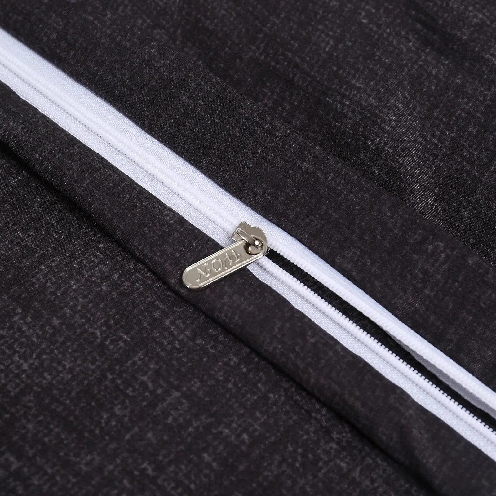 Gray Striped Cannes Gallery Quilt / Doona / Duvet Cover set