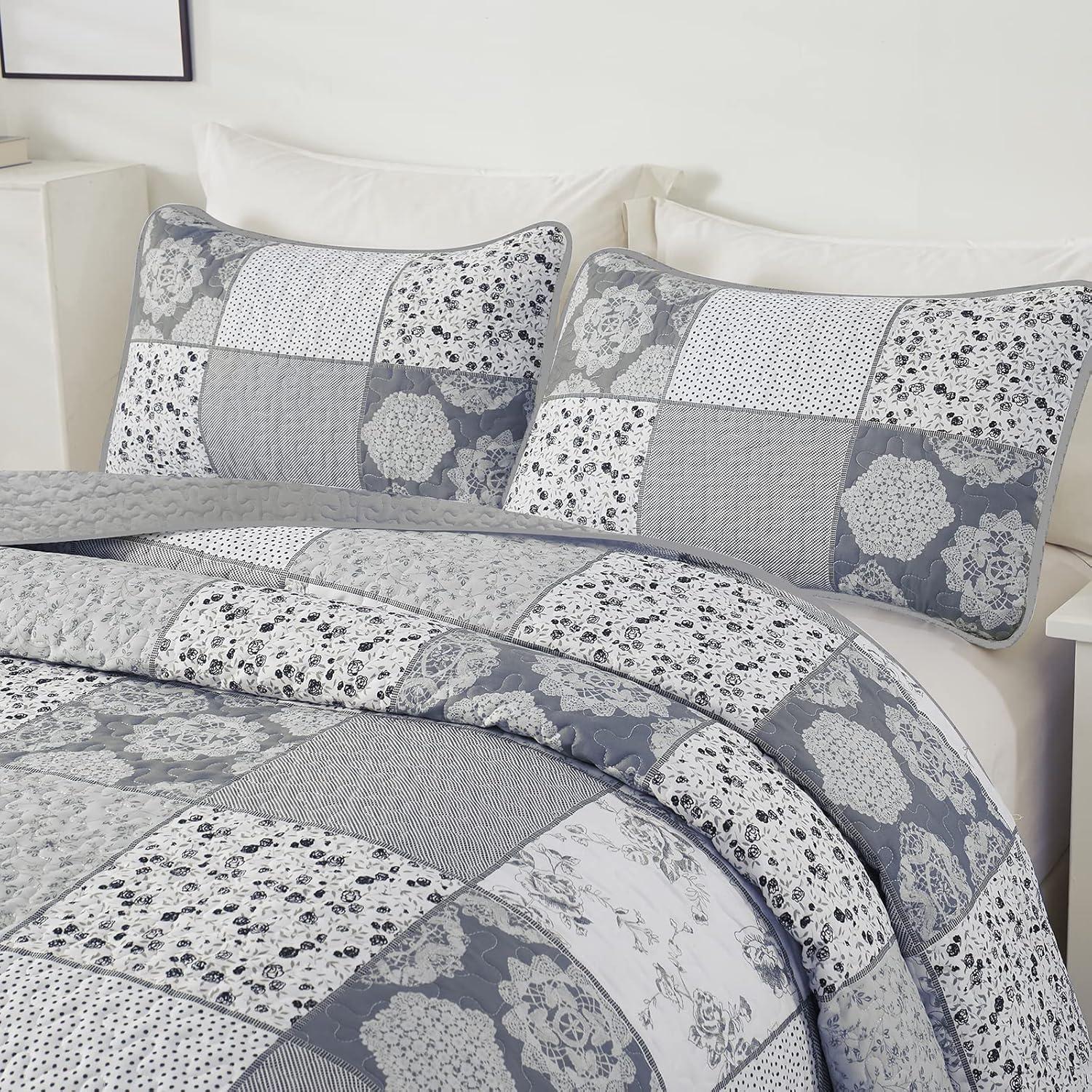 Nurturing Quilted Coverlet and Pillowcases Set: Perfect for Restful Sleep