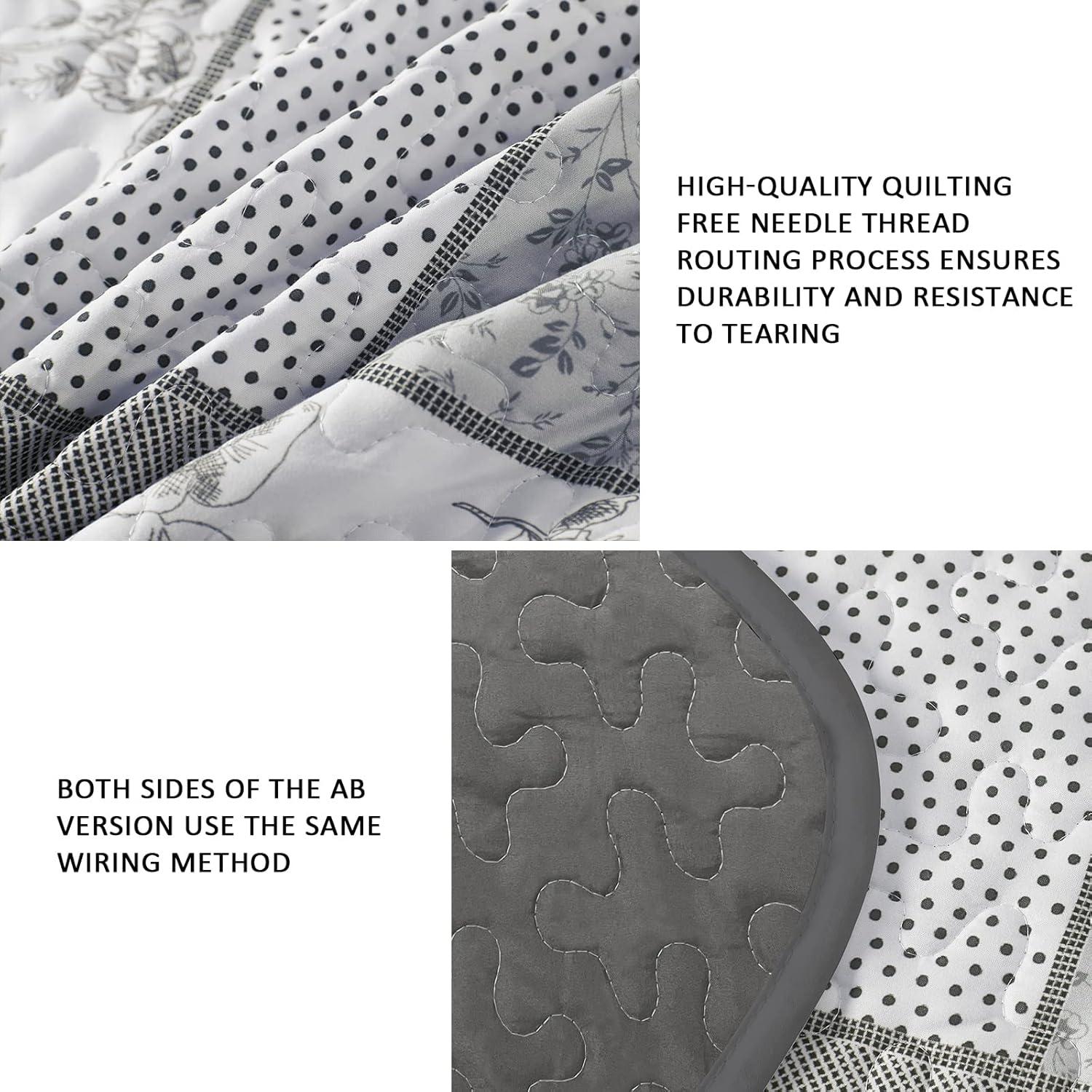 Nurturing Quilted Coverlet and Pillowcases Set: Perfect for Restful Sleep