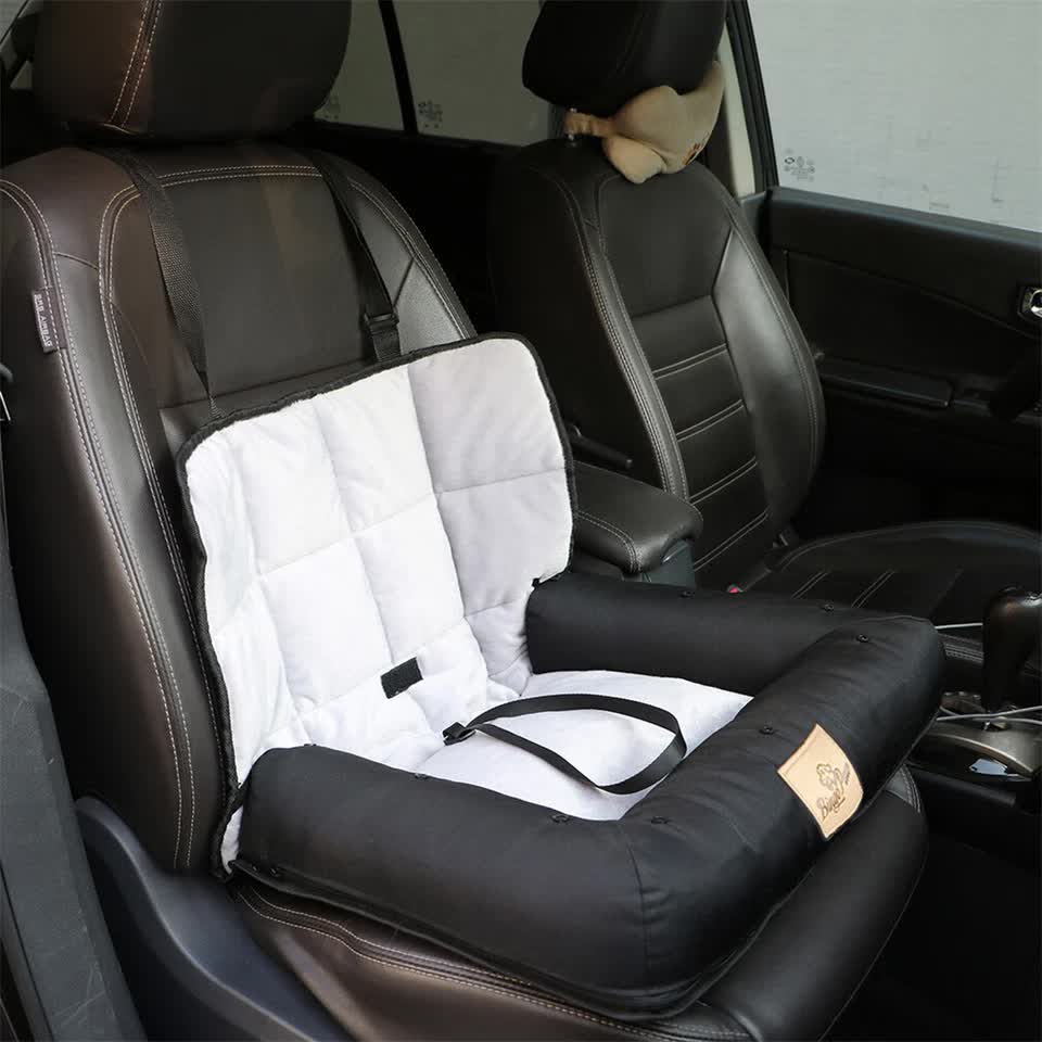 Waterproof Dog Car Seat Bed with Safety Belt