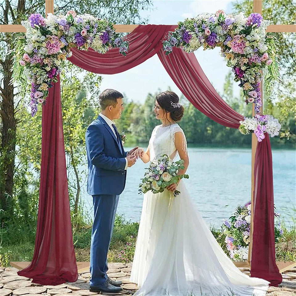Heavy Duty Square Wedding Arch Wooden Backdrop Stand Balloon Floral Arch Frame