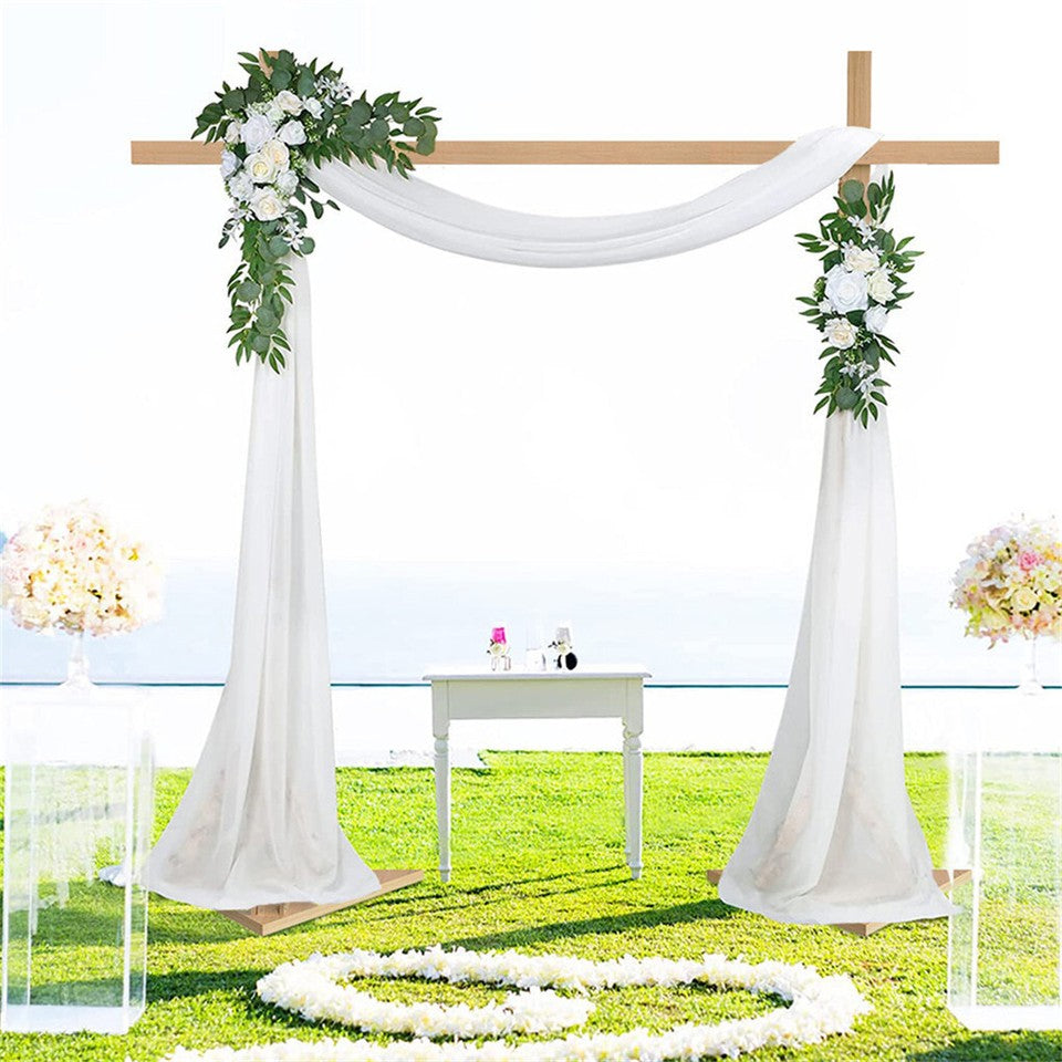 Heavy Duty Square Wedding Arch Wooden Backdrop Stand Balloon Floral Arch Frame