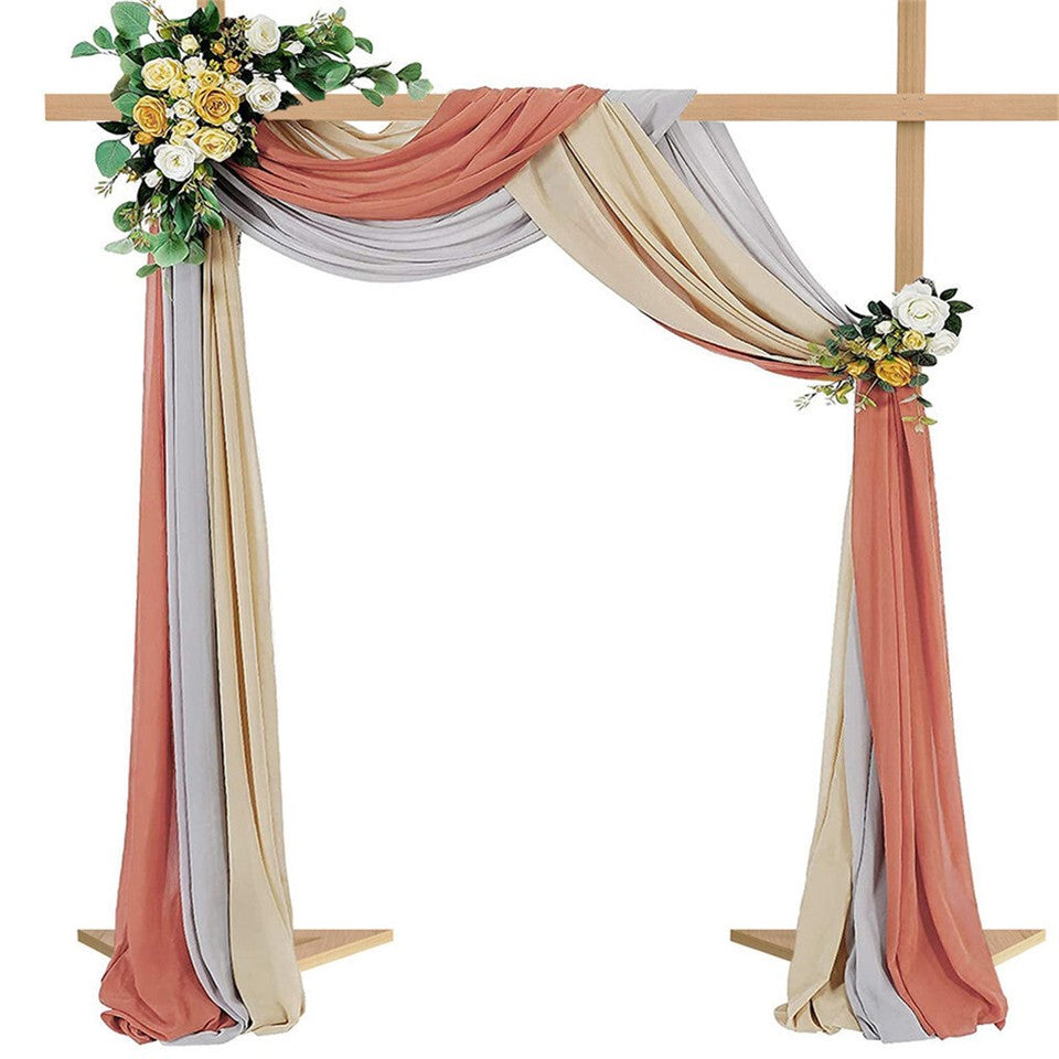 Heavy Duty Square Wedding Arch Wooden Backdrop Stand Balloon Floral Arch Frame