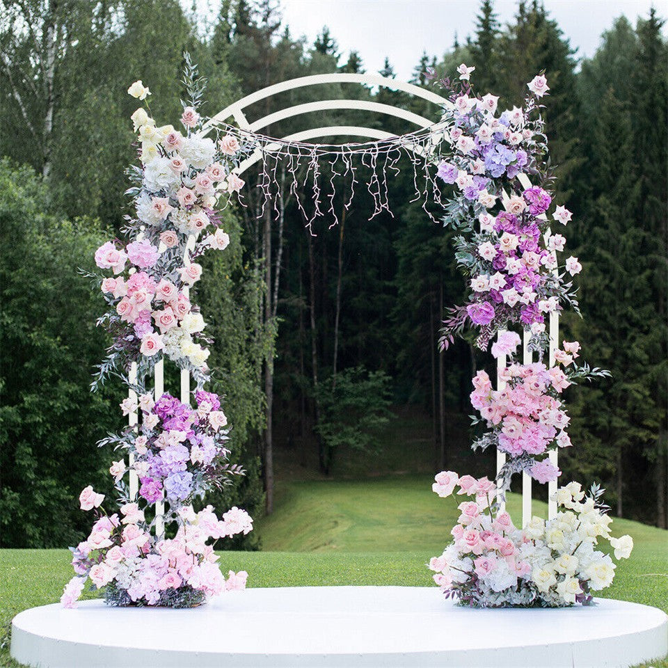 Heavy Strong Metal Wedding Arch Garden Arbor Floral Backdrop Stand Indoor Outdoor