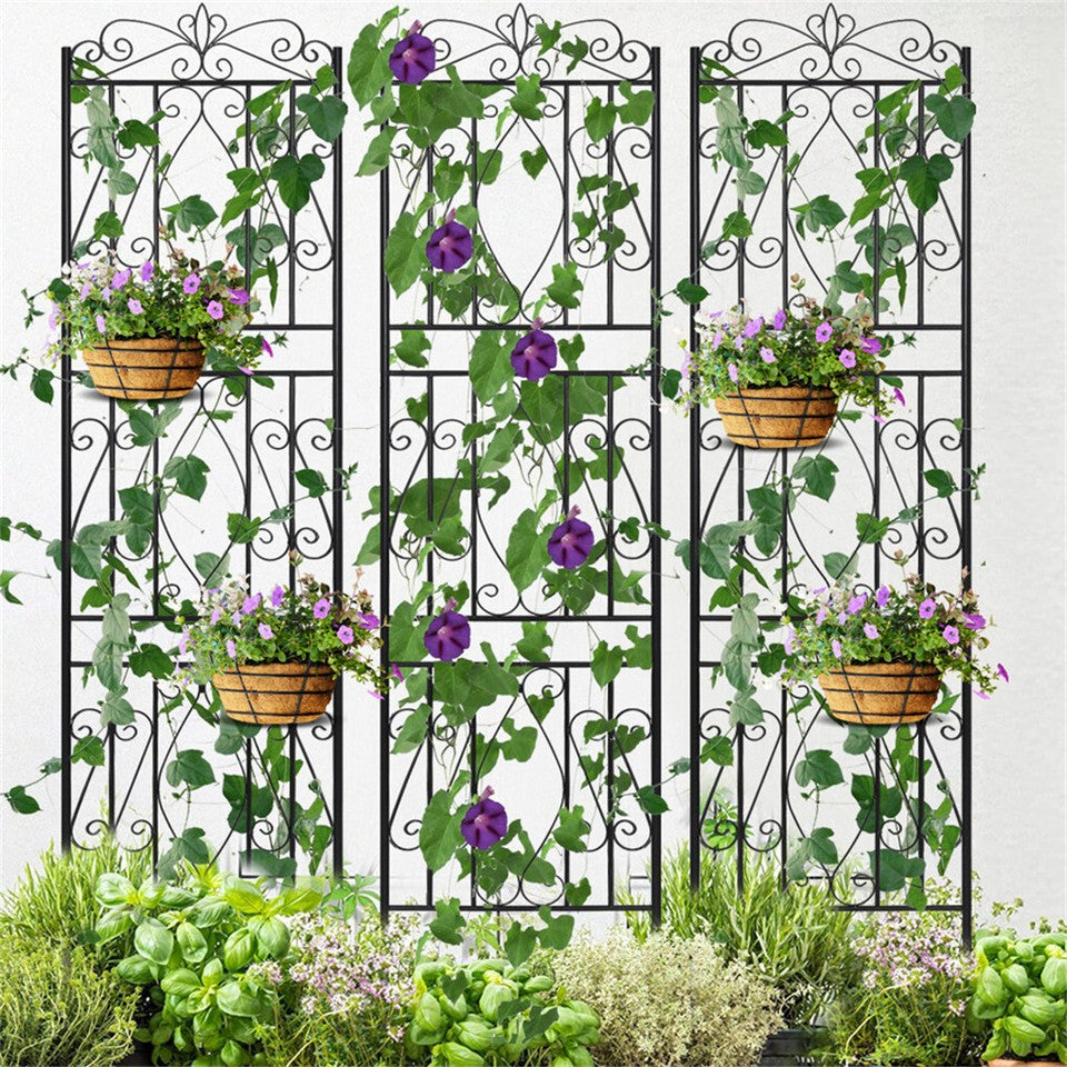 Large Metal Garden Trellis for Outdoor Yard & Patio