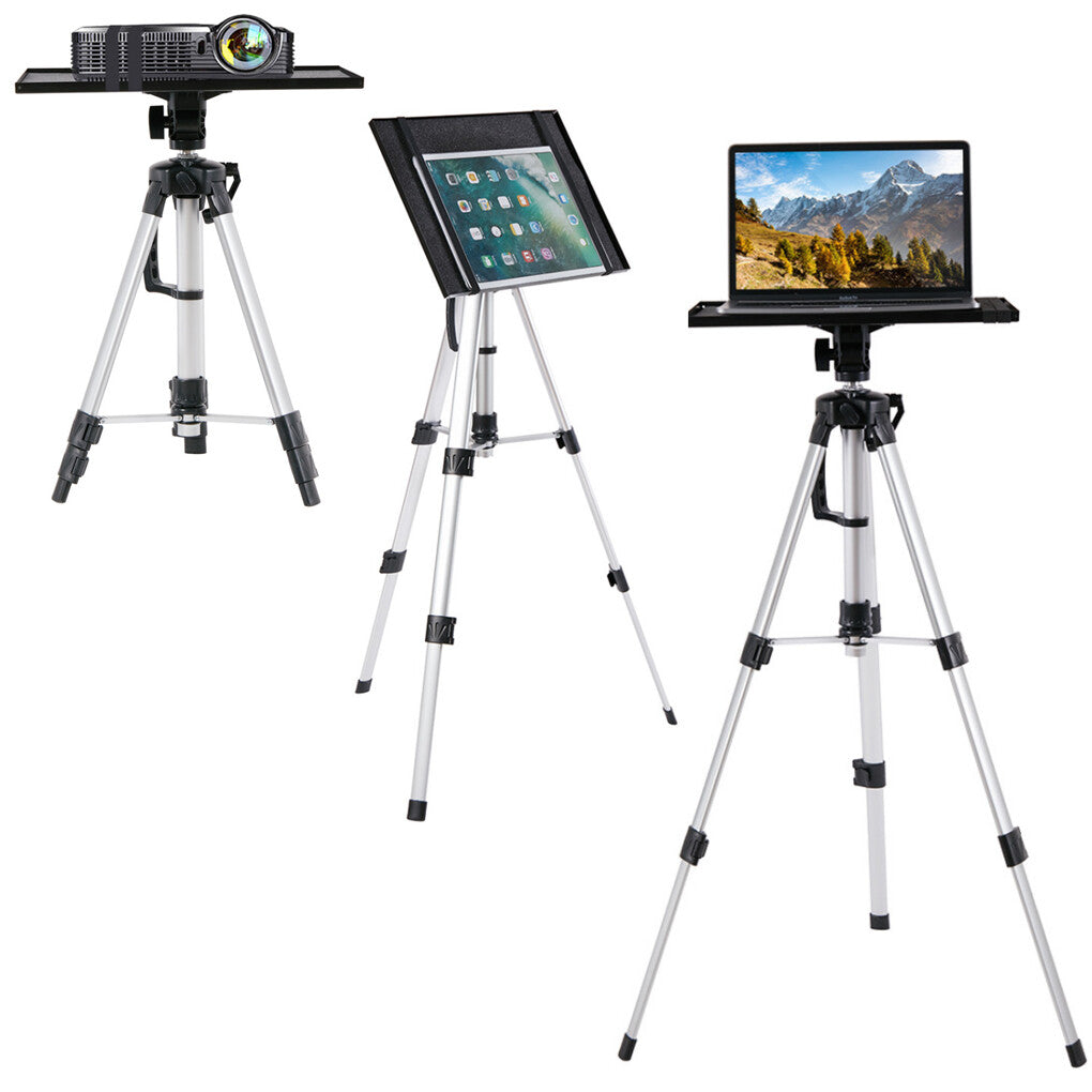 Universal Projector Tripod Laptop Floor Stand DJ Equipment Holder with Plate