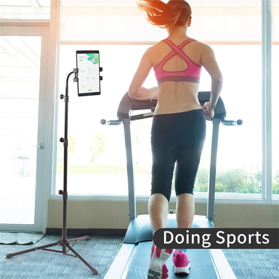 Adjustable 4.7-12.9" Stable Tripod Floor Stand Lazy Tablet Mount Holder for iPad