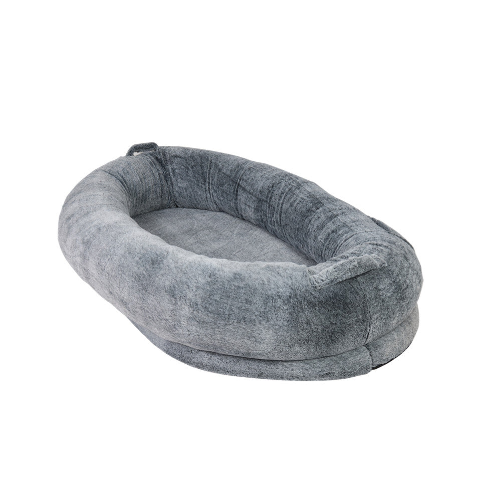 Xxl Human-Sized Dog Bed Washable Orthopedic Pet Bed Bean Bag With Soft Blanket