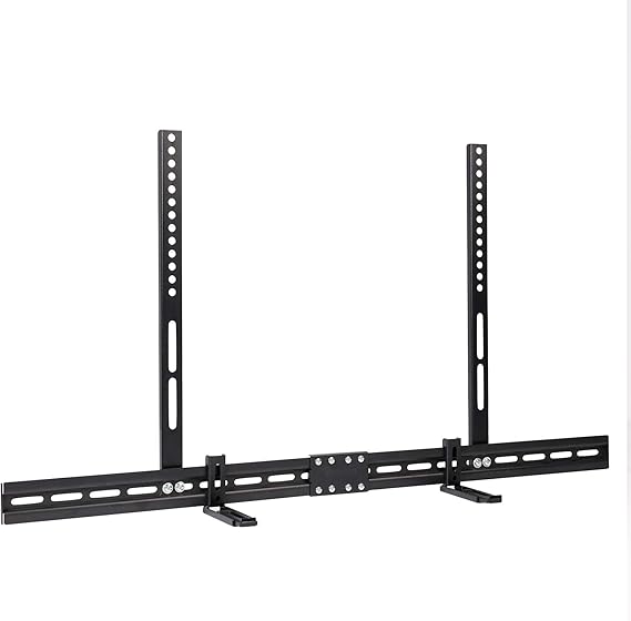 Universal Adjustable TV Soundbar Bracket Soundbar Mount Holder Wall 2Way Install