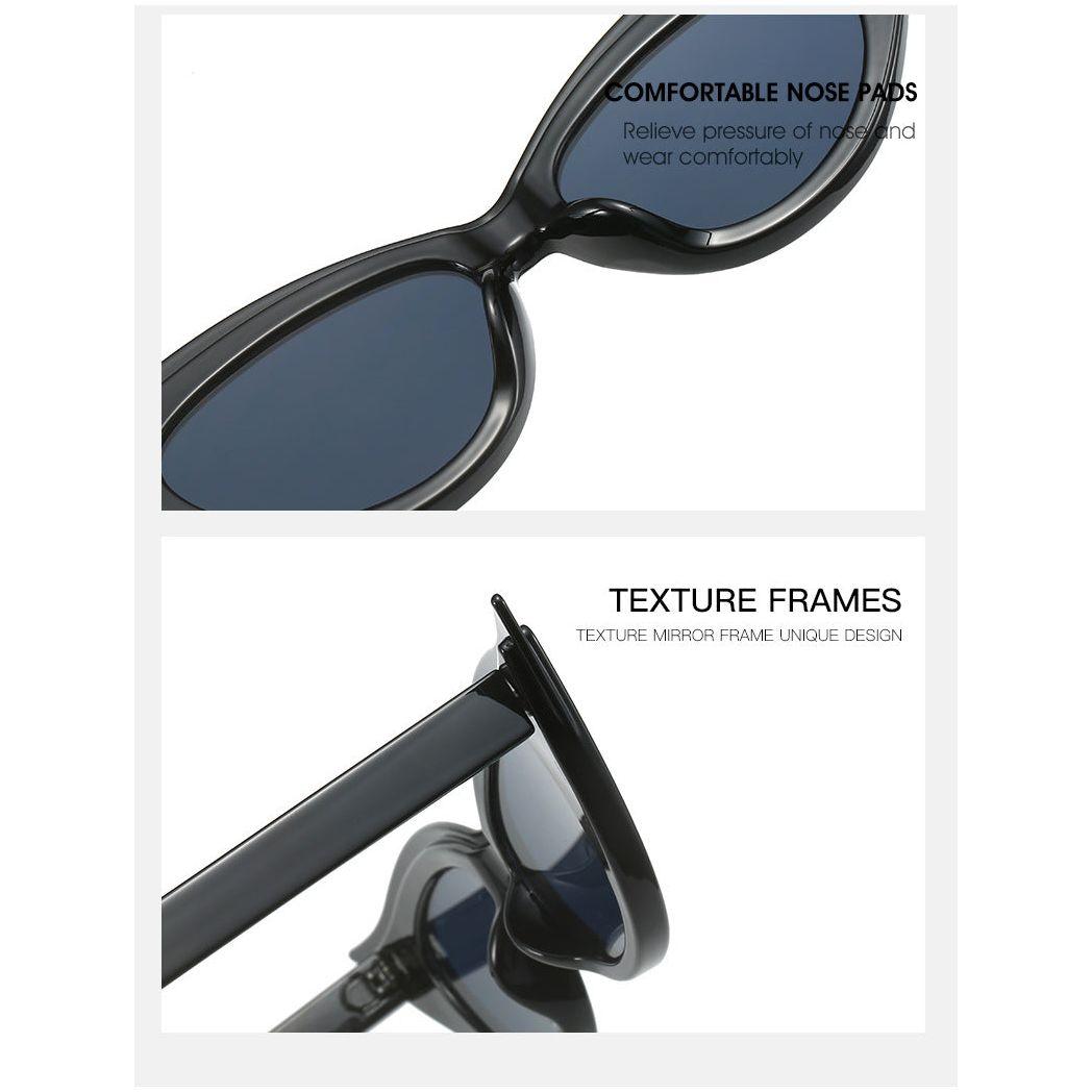 Retro Cat-Eye Sunglasses - Stylish White Vintage Frames for Women