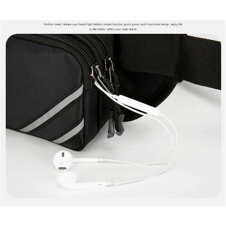 Water-Resistant Running Waist Pack with Bottle Holder - Adjustable Fitness Belt for Men