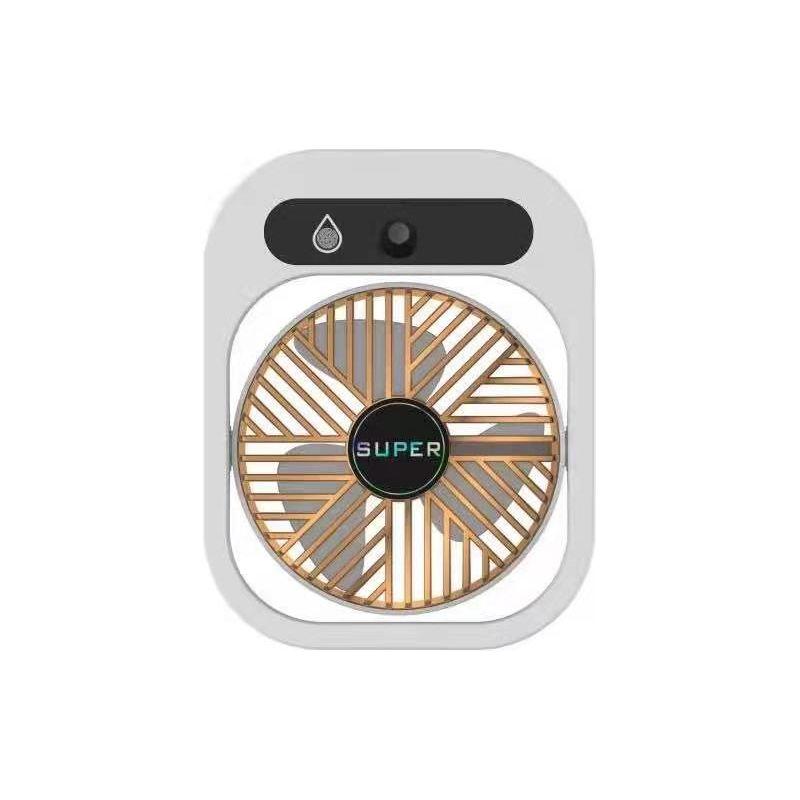 White color USB 2-in-1 Misting Fan & Humidifier Portable Cooling and Humidifying Solution