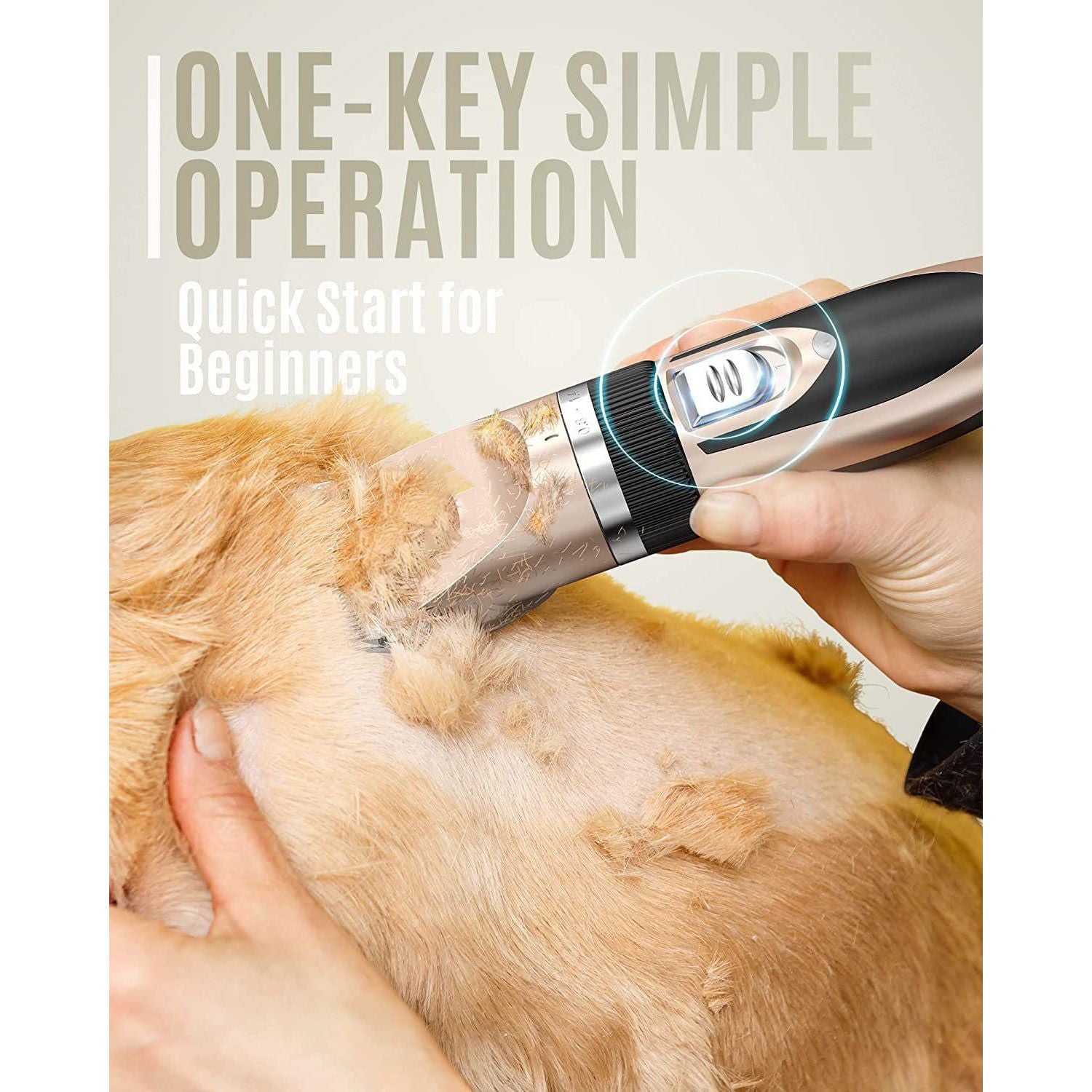 Silent Pet Hair Clipper - Electric Grooming Clippers for Dogs & Cats