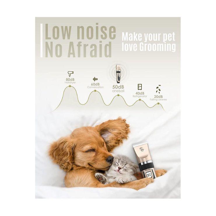 Silent Pet Hair Clipper - Electric Grooming Clippers for Dogs & Cats