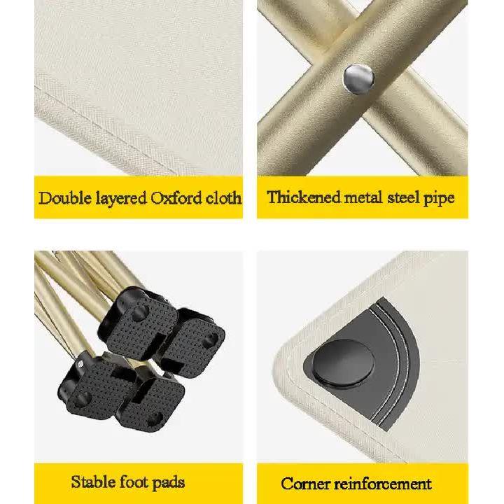 23*28cm White Outdoor Folding Stool - Lightweight Portable Picnic Chair, Fishing Chair, Camping Seat, and Collapsible Bench for Outdoor Activities