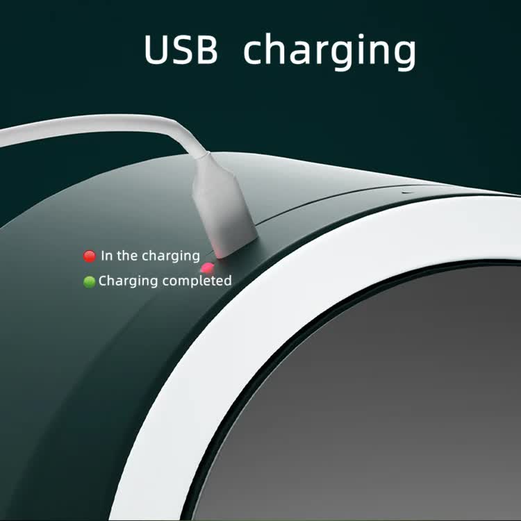 Ivory White LED Vanity Makeup Organizer with Partition Storage and Touch-Control Mirror - Large Capacity Cosmetic Box