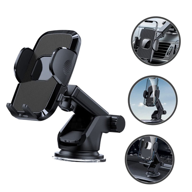 360° Adjustable Car Phone Holder - Dashboard and Air Vent Mount(S161+CF26)