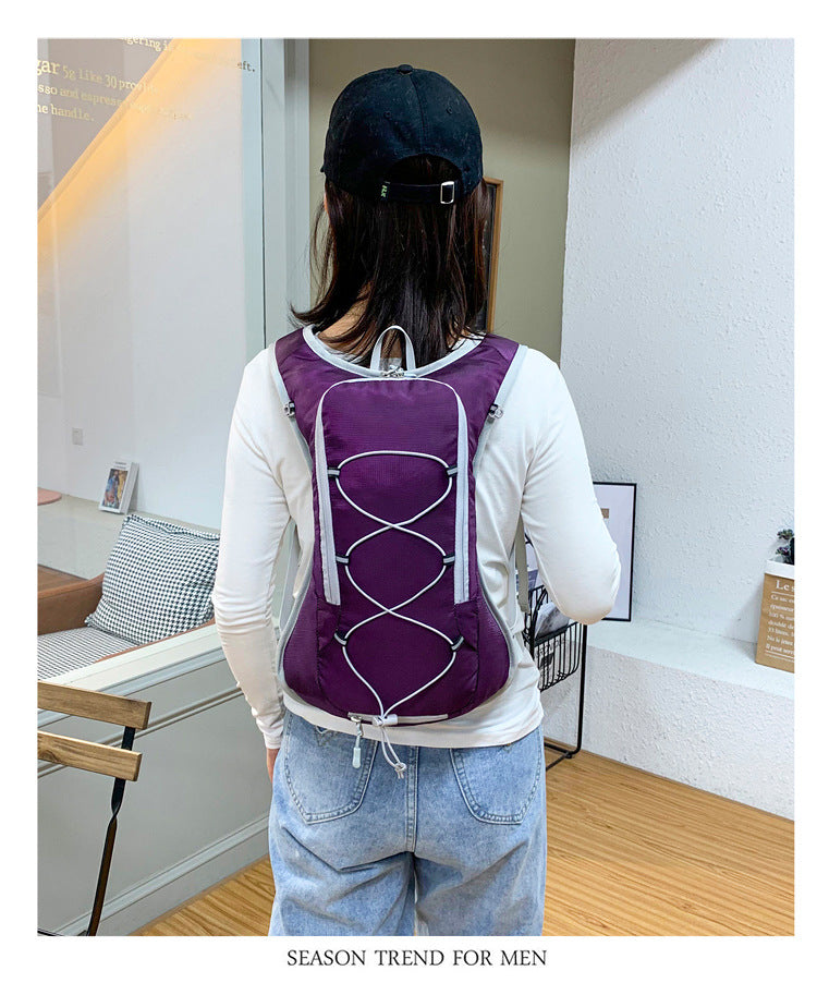 Blue Outdoor Sports Backpack for Running, Hiking, and Cycling - Lightweight and Waterproof(The product does not include a kettle)