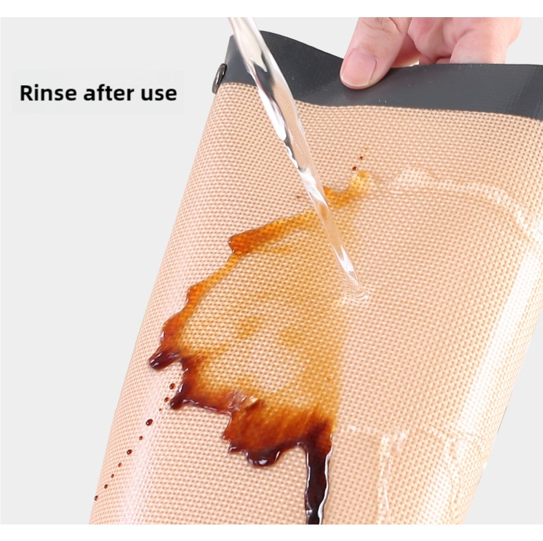 2-piece set (Gray Edge Yellow Background + Red Edge White Background) Non-stick Silicone Baking Mat for Oven & Microwave | Reusable, Thickened Fiber Baking Pad for Macarons, Cookies, Bread, Roasting Chicken, and More