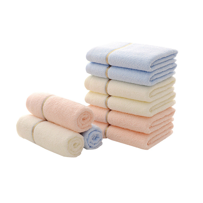 Beige Luxury Soft Cotton Towel Set - 5-Piece Bathroom Towels, Absorbent & Quick-Drying, Gentle for Sensitive Skin