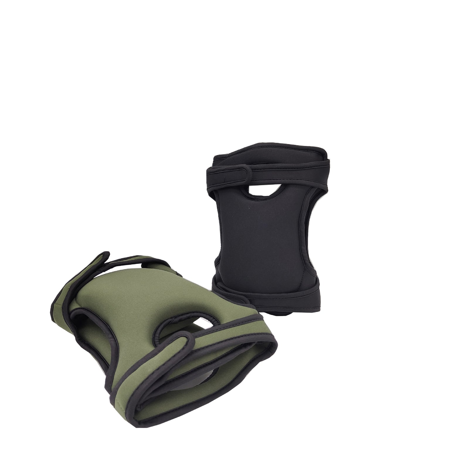 Professional Neoprene Garden Knee Pads - Adjustable Elastic Cushioned Protection for Gardening, Flooring, Housework and Outdoor Landscaping - Green 2 Pairs