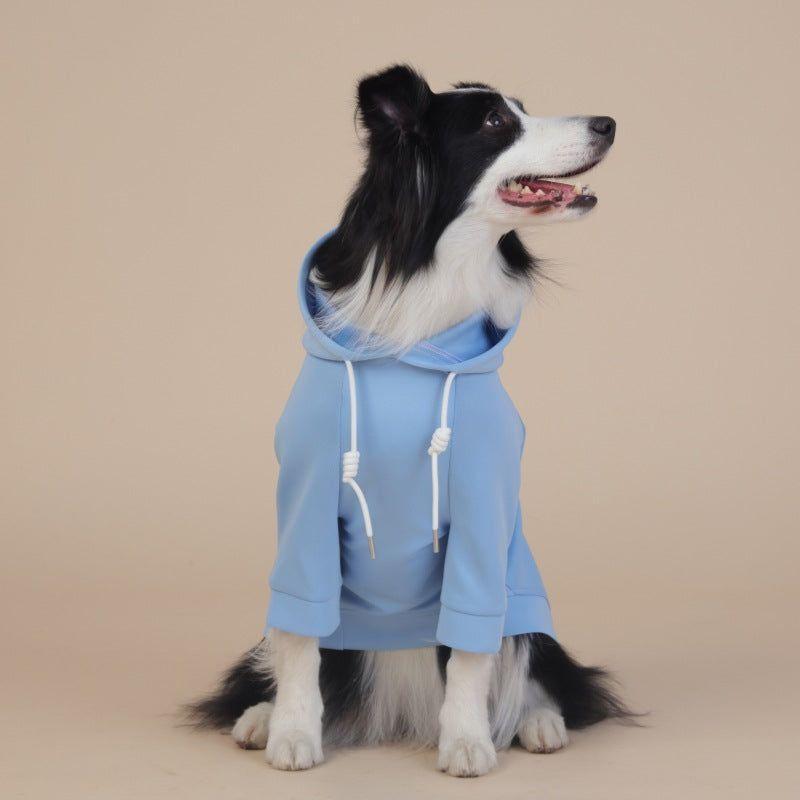 4XL Grey Cute Dog Hoodie with Adjustable Drawstring - Available in Various Sizes