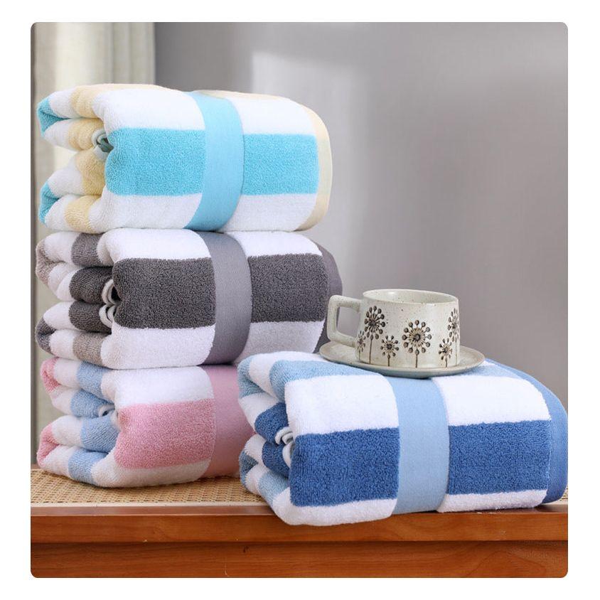 Pink Ultra-Absorbent Long-Fiber Cotton Large Bath Towel- Perfect for Home, Hotel, and Beauty Salons 140cm*70cm