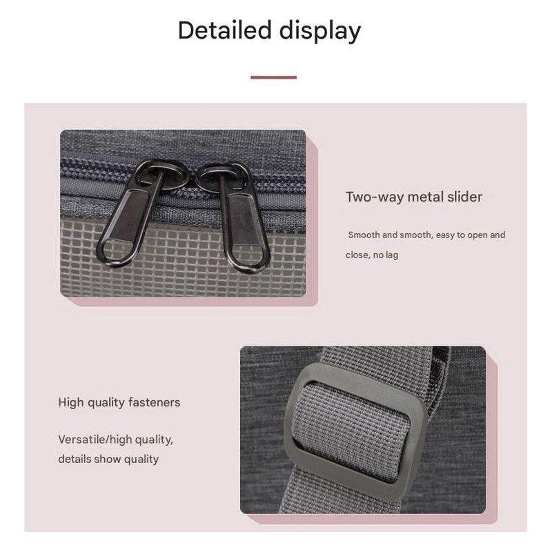 Grey Portable Pet Travel Carrier Bag - Foldable, Durable, and Comfortable for Small Dogs & Cats 45cmx30cmx30cm