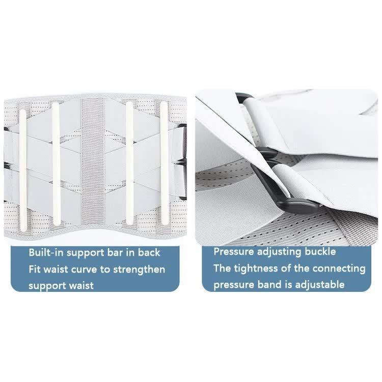 Size S Black Breathable Waist Support Belt – Adjustable Back Brace for Men and Women, Ideal for Weightlifting, Squats & Back Pain Relief