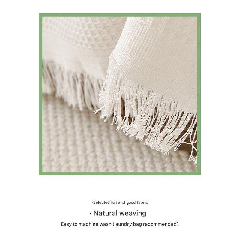 180*340CM Off White Premium Polyester Sofa Throw Blanket, Multi-Seasonal Use, Sofa Protector