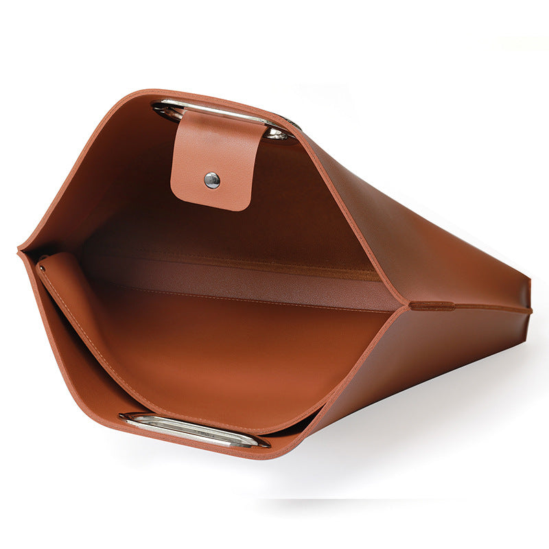 Beige Elegant PU Leather Laptop Handbag & Sleeve - Protective and Stylish Laptop Case with Adjustable Strap for 15.6-inch Laptops