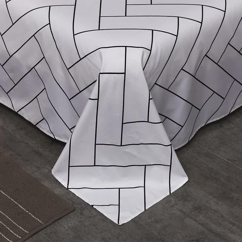 Grey Leopard Pattern 3-Piece Polyester Duvet Cover Set with 2 Pcs Pillowcases - Elegant Bedding, Machine Washable, 173x230cm Duvet + 51x76cm Pillowcases