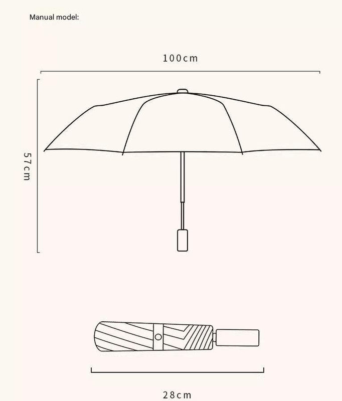 Cat Shadow Cute Cartoon Umbrella - Sun/Rain Umbrella