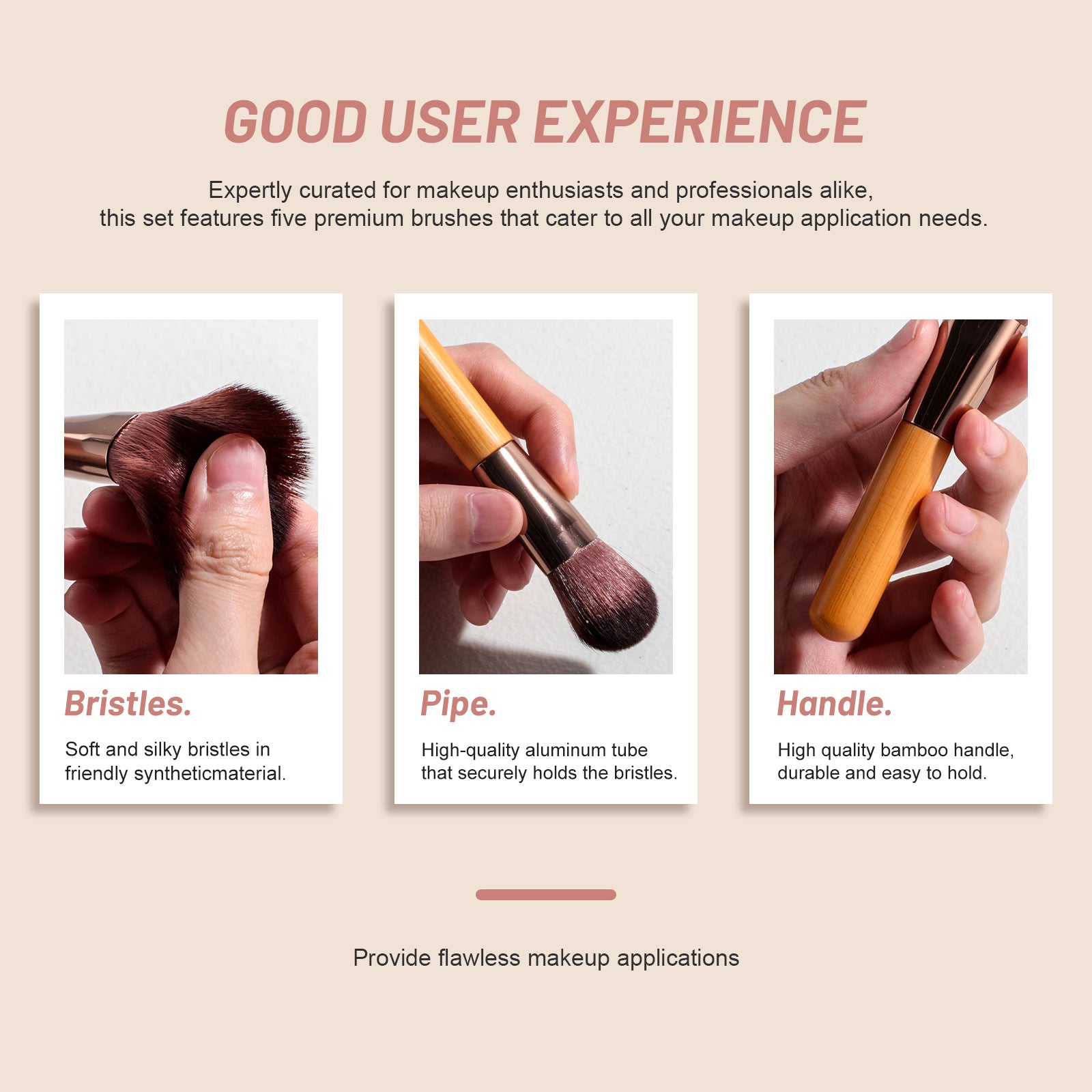 Portable Travel Makeup Brush Set with LED Mirror - Your Beauty Essentials On-The-Go