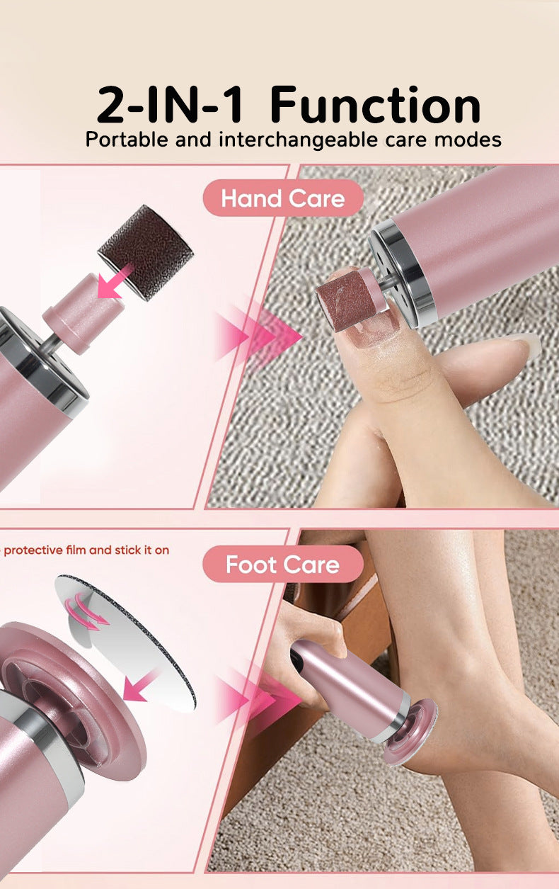 2-in-1 Electric Foot File & Hand Care Tool