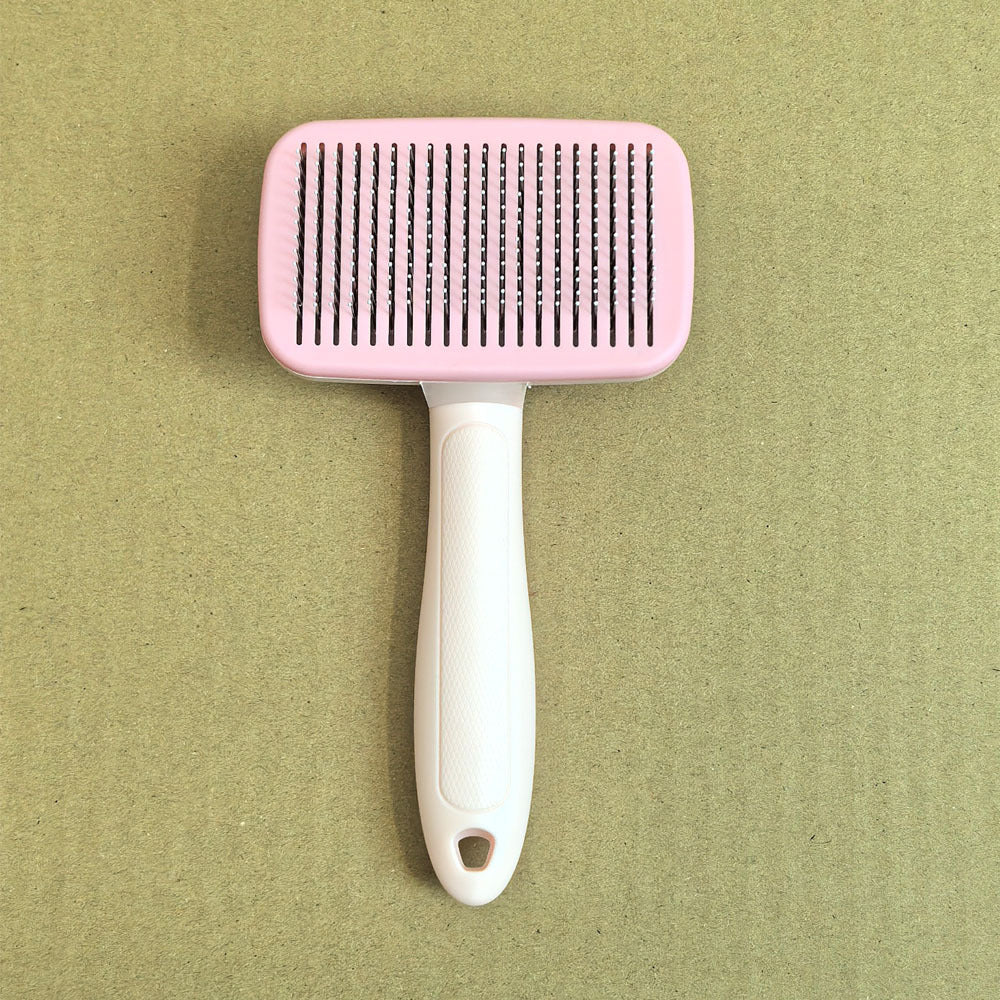 Pink 8-Piece Pet Grooming Tool Set - Brushes, Nail Clippers & More