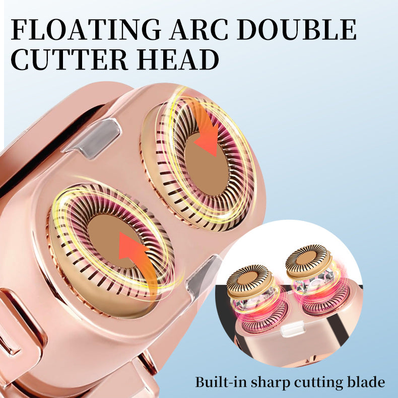 Mini Facial & Body Hair Remover - Rechargeable Lady Shaver Rose Gold