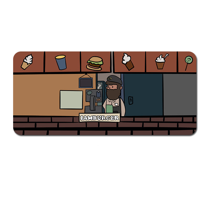 Oversized Cartoon Desk Pad - 80x30x0.4cmcm Mouse Mat, Non-Slip Base (Style 5)