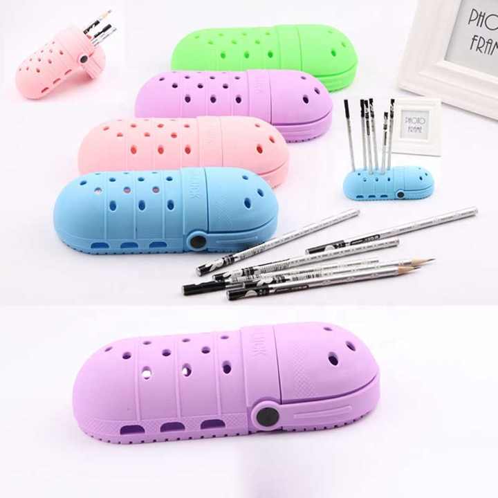 2 Pcs Pink Portable Makeup Brush Holder - Silicone Cosmetic Organizer with 21 Slots, Washable, 20x8x5cm, 170g(makeup brush not included)